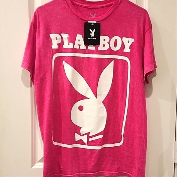 Playboy Bunny Washed Graphic S/S T-Shirt - Picture 5 of 6